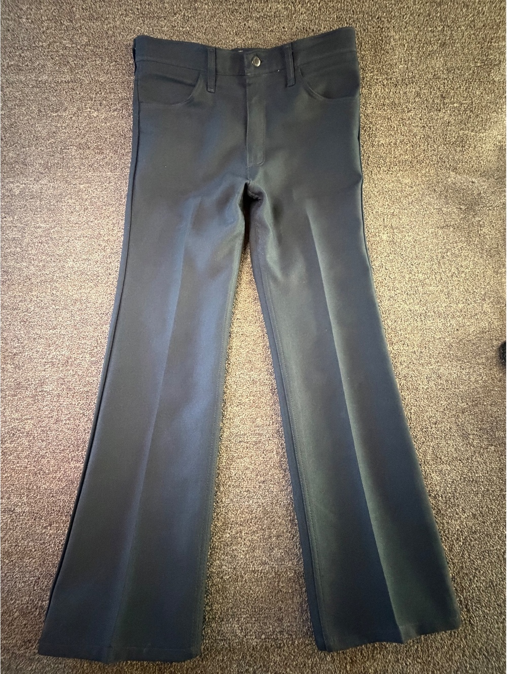 Wrangler Wrancher Pants Mens 35x32 Black Western USA